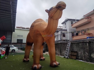 Camello Inflable Gigante de 4 Metros, Personaje de Dibujos Animados, Animales Salvajes Inflables, Camello Inflable del Desierto para Decoración de Centros Comerciales - Product Image 5