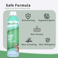 Brume corporelle multifonction OEM écologique, non toxique, longue durée, parfum frais, non collante, contrôle des odeurs pour chiens