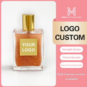 MLM Long Lasting Liquid <b>Body</b> <b>Glitter</b> Shimmer Oil Duochrome <b>Spray</b> Custom Logo Bottle Bronze Dry - Product Image 4