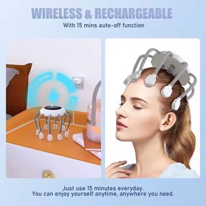 Masseur électrique du cuir chevelu Phenitech avec 5 modes, masseur de tête, gratte-tête avec thérapie par lumière rouge - Product Image 3