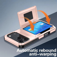 Étui de protection antichoc en TPU pour PC 17/Plus avec porte-cartes, rabat anti-chute et protection d'appareil photo