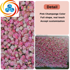 Pared de Flores de Seda Artificial Realista Hecha a Mano, 5D 3D, Blanca, en Rollo, para San Valentín, Bodas, Graduaciones, Tamaño Personalizable - Product Image 2