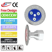 Lames de scie à graver miniatures Diamond Turbo, disques de coupe diamantés avec bride M14 pour la sculpture du béton, du granit et de la pierre