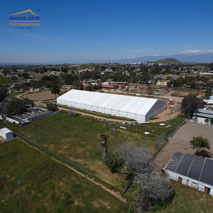 Carpa de PVC con Estructura en A de 25x80m, Resistente, de Aleación de Aluminio, para Equitación, Arena de Montar a Caballo, Carpa Deportiva - Product Image 6