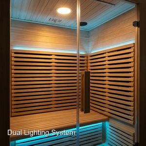 Sauna extérieur moderne de luxe en bois de pruche canadienne à <span class=keywords><strong>prix</strong></span> abordable, sauna infrarouge lointain pour 1 personne - Product Image 2