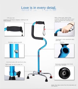 ไม้ค้ำเดินสำหรับผู้สูงอายุผู้สูงอายุ4ขา - Product Image 5