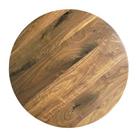 Table basse moderne en bois massif durable, finition mate, couleur noyer noir naturel, meubles de salon, non pliable, utilisation à domicile ou à l'hôtel