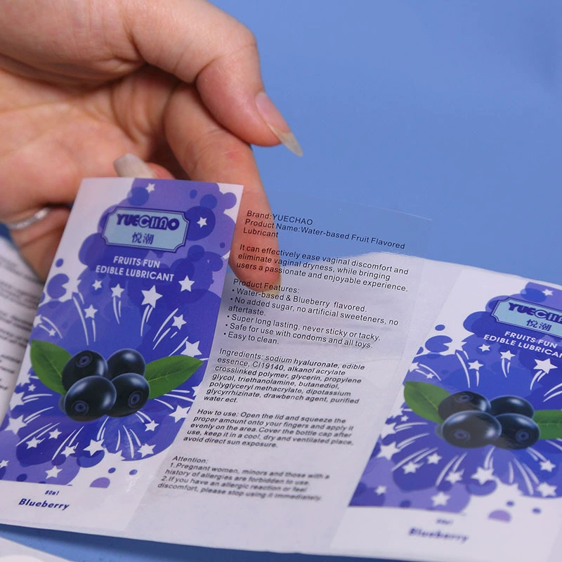 Transparent PVC Label Sticker