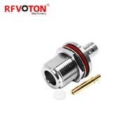 Conector Coaxial RF de 50 ohmios con Conector Hembra Tipo N a Prueba de Agua para Cable Coaxial RG401 250