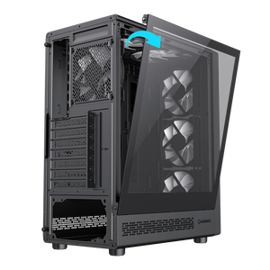 GAMEMAX Storm 2 <span class=keywords><strong>AB</strong></span> AW ATX custodia per PC con canale di flusso d'aria verticale torri e pannello frontale a rete con dispositivo di raffreddamento della ventola - Product Image 4