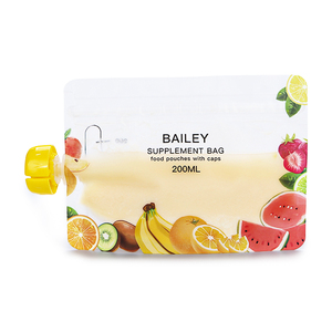 Pochettes Réutilisables pour Aliments Bébé, Adaptées au Congélateur, pour Tout-Petits, Pochettes à Presser Rechargeables pour <span class=keywords><strong>Yaourt</strong></span> et Purée, Anti-Fuite avec Double Fermeture Éclair - Product Image 2
