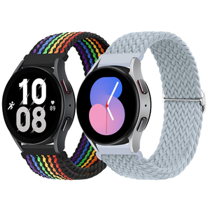 Correa Trenzada de 20mm 22mm para <span class=keywords><strong>Samsung</strong></span> Galaxy Watch 6 <span class=keywords><strong>5</strong></span> 4, Brazalete para Active 2, <span class=keywords><strong>Gear</strong></span> S3, Band 6 Classic 43mm 47mm, Correa de Nailon para Reloj Inteligente - Product Image 1