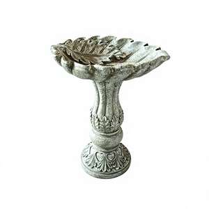 Ornement de bain d'<span class=keywords><strong>oiseaux</strong></span> vintage en résine sculptée à la main, couleur personnalisée, style Art Déco, pour jardin extérieur, pelouse, cour arrière, décoration d'<span class=keywords><strong>oiseaux</strong></span> - Product Image 5