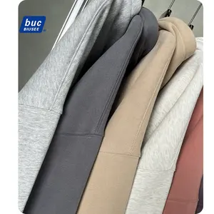 Luxury Oversized Blank Hoodie Custom Logo High Quality Cotton Stringless Plus Size Men's Hoodie