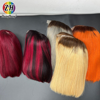 Peluca Bob Corta Sin Pegamento de Cabello Humano Natural Vietnamita Liso Extremo con Cierre de Encaje 4x4 de Doble Trama Súper Grado 12A