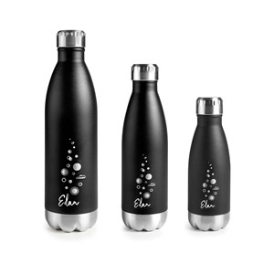 Bottiglia Termica Edan in Acciaio Inossidabile Nero da 1000ml per Uso Quotidiano - Product Image 1