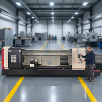 Torno CNC de Cama Plana CK61100, Torno Horizontal de un Solo Husillo para Metal con Sistema de Control GSK