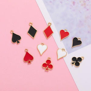 Accessoires de bricolage pour cartes à jouer personnalisées et créatives, motif goutte d'huile, motifs Cœur/Pique/Diamant/Pique, pour la fabrication de boucles d'oreilles, porte-clés, bijoux et créations artisanales - Product Image 6