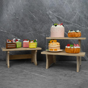 Bambu Üç Katlı Merdiven Pasta <span class=keywords><strong>Stand</strong></span>ı, Düğün Pastaları için Çevre Dostu Özelleştirilebilir Logolu - Product Image 6