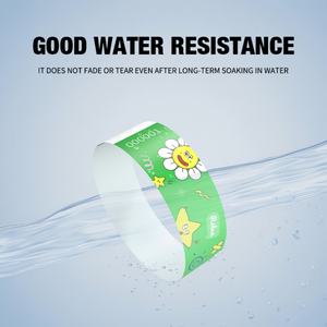 Customized Logo & Color Waterproof Heat Transfer Printed <b>Tyvek</b> Wristbands for Promotional Events - Product Image 2