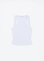 Débardeur de sport respirant sans manches à col carré pour femme, design personnalisé, compression, style halter, idéal pour la gym et l'entraînement