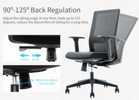 Prix de gros d'usine chaise de bureau en maille avec dossier en plastique chaise en maille pour le bureau chaise d'ordinateur pour le personnel