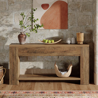 Tables console de 70.9 po Table de canapé de ferme Table de couloir avec pieds robustes