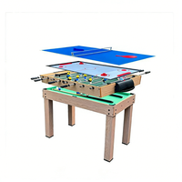 Table de jeu multifonctionnelle 4 en 1 - Combine billard, hockey sur air, tennis de table et baby-foot |   Divertissement familial en intérieur