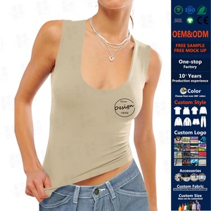 OEM all'ingrosso bianco alto livello Rayon Spandex Mix Wild spalla femminile originale senza cuciture Yoga sportivo <span class=keywords><strong>canotta</strong></span> da donna - Product Image 1