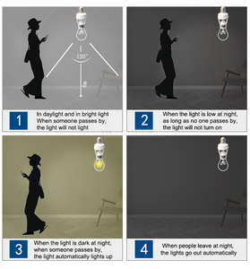 Đui Đèn Cảm Ứng Hồng Ngoại LED 110V 220V E27 Đui Đèn Cảm Biến Chuyển Động Cơ Thể Người PIR 360 Độ Điều Chỉnh Được Đế Bóng Đèn Vít - Product Image 3