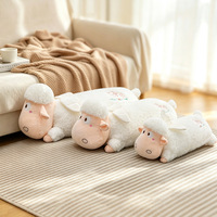 Mignonne peluche mouton ange, jouet en peluche, poupée en tissu, oreiller doux en polyester avec rembourrage en coton PP, ultra-doux pour câliner au lit, cadeau d'anniversaire