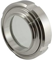 Verre borosilicate certifié AAA SS304 SS316 Joint en téflon Embout à trois brides Visiographe sanitaire