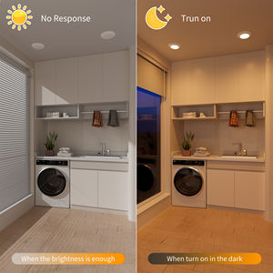 Lámpara de Techo Moderna Ultradelgada, Luz LED de Disco de 6 Pulgadas, 5CCT, Montaje en Superficie, con Sensor de Luz y Oscuridad - Product Image 3