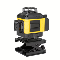 Niveau laser à 16 lignes, niveau laser auto-nivelant, 4*360 horizontal vertical, laser croisé 30m, avec batterie rechargeable