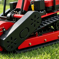 Broyeur à fléaux télécommandé broyeur à fléaux diesel avec longueur de machine de 800mm pour herbe rugueuse vergers et coupe de
