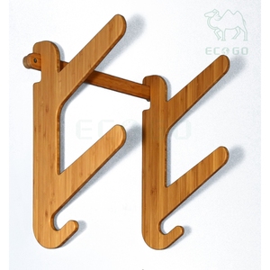 Étagère murale en bambou robuste et belle pour organisateur de planche à roulettes - Product Image 2