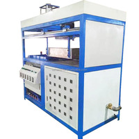Hanshu Nieuwe Automatische Motor-aangedreven Vacuümvormapparaat PVC PET PP PS EPS BOPS HIPS Thermoforming 610x560mm Hoge Snelheid