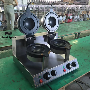 Máquina para Hamburguesas UFO para Pequeños Negocios, con Revestimiento Antiadherente, Placas Dobles, Prensa para Panini y Gelato, Comercial - Product Image 2