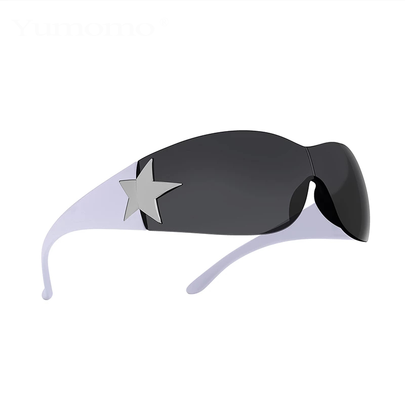 Punk One Piece Y2k Sunglasses - Star New Luxury Brand