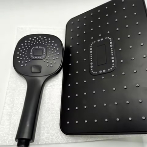 Douche de plafond à haute <span class=keywords><strong>pression</strong></span> à 5 fonctions pour salle de bain, kit de douche, ensemble de spa, équipement, pomme de douche à effet pluie avec <span class=keywords><strong>douchette</strong></span> à main - Product Image 5