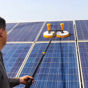 Lithium Solar Panel Cleaning Tool Equipment Double Head Solar Panel Cleaning <b>Brush</b> - Product Image 1