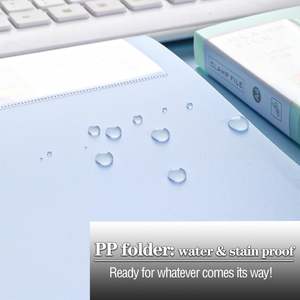 Morandi A4 <b>Folder</b> Double Strength Clip PP Material for Students' Loose-leaf Tests and Office Data Receipt Plating <b>Folder</b> - Product Image 4