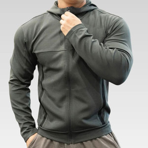 Di alta qualità di un pezzo di Sport Wear comodo abbigliamento Training produttori per abiti personalizzati Zip up felpe con cappuccio per gli uomini - Product Image 2