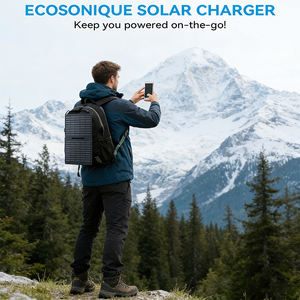 Panneaux solaires portables légers en silicium monocristallin 15W, chargeur USB à charge rapide, pliable, étanche, alimentation d'urgence - Product Image 3