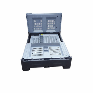 Large Size Euro Industry Collapsible Moving Plastic <strong>Pallet</strong> Container <strong>Stacking</strong> Agriculture Vegetables Fruit Crate <strong>Box</strong> With Wheels - Product Image 4