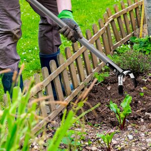 Houe d'<span class=keywords><strong>action</strong></span> pour désherber les étriers de jardinage sarcleur cultivateur poignée durable râteau de désherbage avec poignée rembourrée - Product Image 6