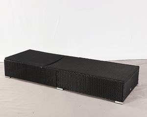 أثاث حدائق خارجي من الراتان بسعر رخيص، كرسي استلقاء شمسي من الخيزران للحدائق والشرفات - Product Image 5