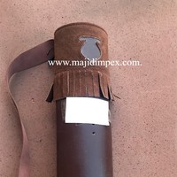 Sac de ceinture traditionnel en cuir véritable, pour arc-en-ciel, flèche, Quiver, chasse