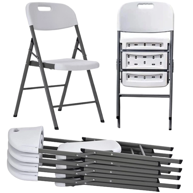 Wholesale Modern HDPE Plastic Foldable Chairs Customizable Color Heavy Duty Portable Event Seating Commercial Meeting Chairs