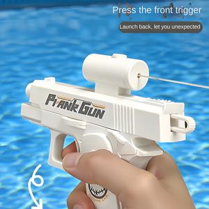 Pistola ad acqua in plastica per bambini con tiro inverso per bambini estate Splash battaglia attività all'aperto Spray fresco tattile sensoriale divertente scherzo divertente - Product Image 4